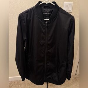Bernardo Classic Black Bomber Jacket